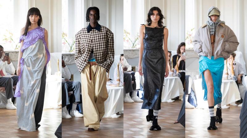 Paris, France. 23/06/2022, A model walks the runway during the Louis Vuitton  Menswear Spring Summer 2023 show as part of Paris Fashion Week on June 23,  2022 in Paris, France. Photo by