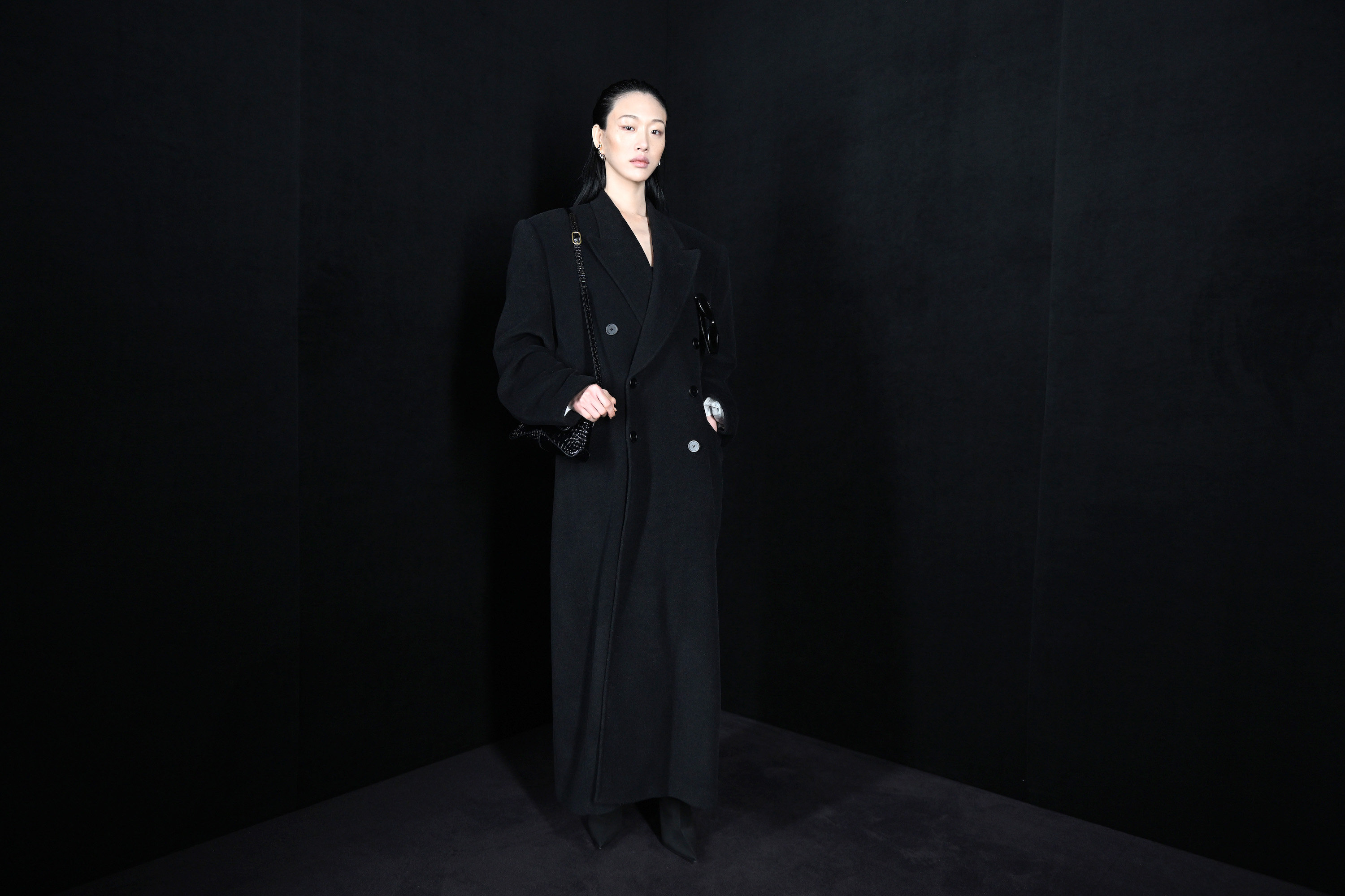 LE BOURGET, FRANCE – MARCH 06: <> attends the Balenciaga FW 22 show at Le Bourget Halle d ‘Expositions on March 06, 2022 in Le Bourget, France. (Photo by Anthony Ghnassia/Getty Images For Balenciaga)